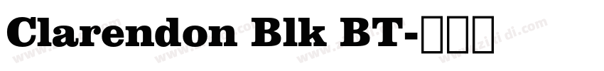 Clarendon Blk BT字体转换